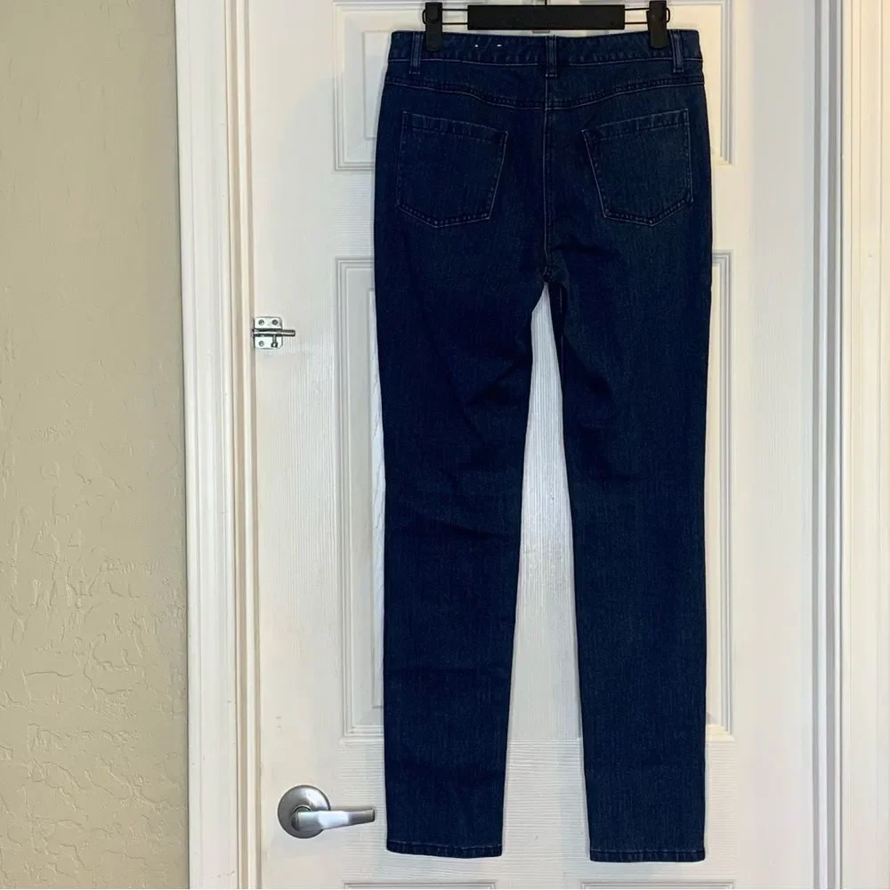 J. McLaughlin dark wash straight leg jeans sz 4